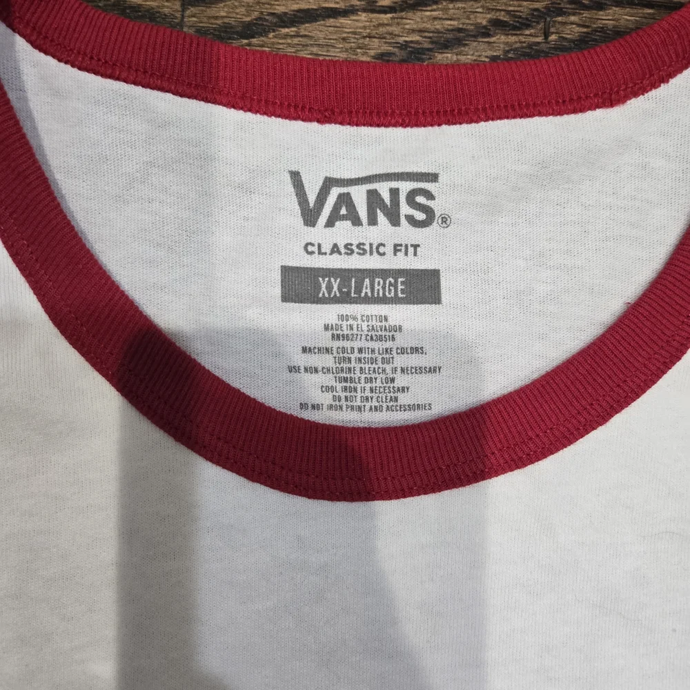 Vans Men's White & Red Ringer T-Shirt - Automobile Graphic XXL NWT - Picture 6 of 6